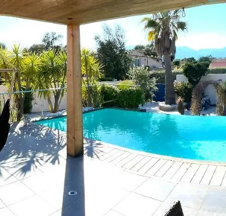Villa Casa Baggia, Proche Plage, Piscine A Debordement Chauffee, Pool House