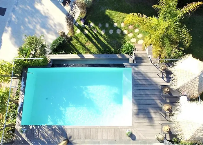 Villa Casa Baggia, Proche Plage, Piscine A Debordement Chauffee, Pool House
