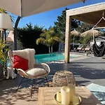 Villa Casa Baggia, Proche Plage, Piscine A Debordement Chauffee, Pool House *